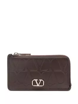 Valentino Garavani кошелек с логотипом, коричневый