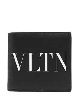 Valentino Garavani кошелек с логотипом VLTN, черный