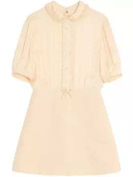 Valentino Garavani креповое платье мини, нейтральный