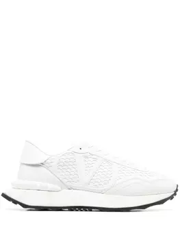 Valentino Garavani кроссовки с тисненым логотипом, белый