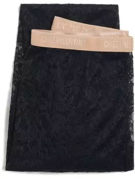 Valentino Garavani кружевные колготки, черный