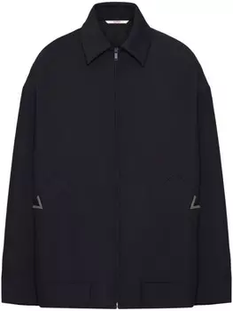 Valentino Garavani куртка-бомбер на молнии, синий