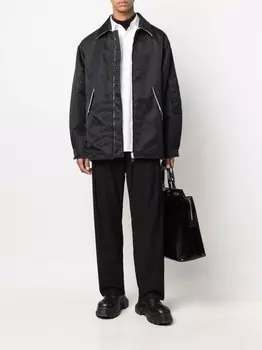 Valentino Garavani куртка-рубашка на молнии, черный