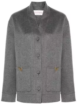 Valentino Garavani куртка с логотипом, серый