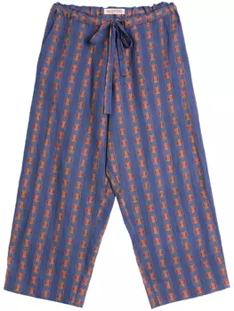 Valentino Garavani льняные брюки, синий