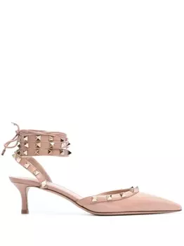 Valentino Garavani лакированные туфли Rockstud 60, розовый