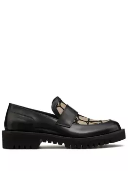 Valentino Garavani лоферы Toile Iconographe, черный