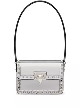 Valentino Garavani маленькая сумка на плечо Rockstud23, серебристый