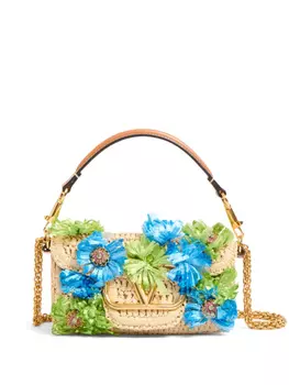 Valentino Garavani маленькая сумка на плечо Loc, нейтральный