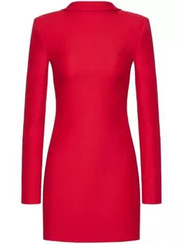 Valentino Garavani мини-платье с бантом, красный
