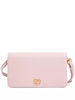 Valentino Garavani мини-сумка через плечо с логотипом VLogo Signature, розовый