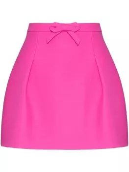 Valentino Garavani мини-юбка Crepe Couture, розовый