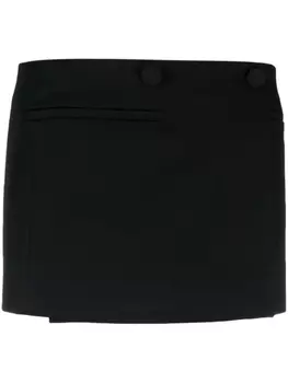 Valentino Garavani мини-юбка Minifalda с запахом, черный