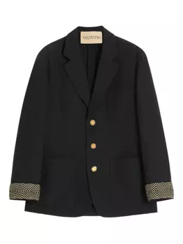 Valentino Garavani однобортный пиджак, черный