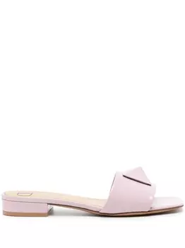 Valentino Garavani One Stud flat mules, розовый