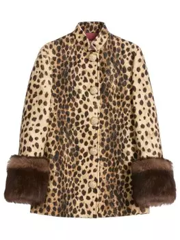 Valentino Garavani пальто Jaguar Spots, нейтральный