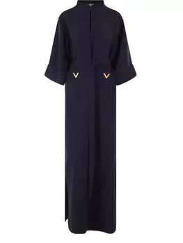 Valentino Garavani Платье Cady Couture VЗолотое, синий