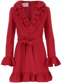 Valentino Garavani платье Crepe Couture, красный