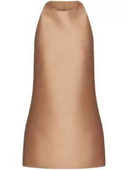 Valentino Garavani платье мини без рукавов, нейтральный цвет
