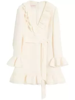 Valentino Garavani платье мини Crepe Couture, белый