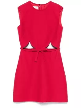 Valentino Garavani платье мини с бантом, красный