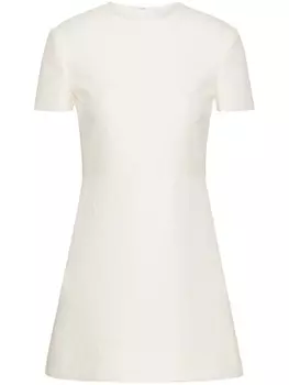 Valentino Garavani платье мини с узором Toile Iconographe, белый