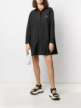 Valentino Garavani платье-рубашка с логотипом VLTN, черный