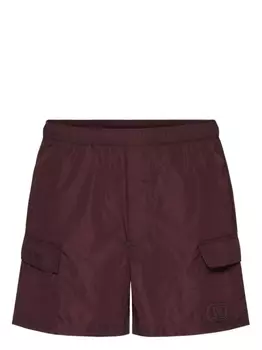 Valentino Garavani плавки-шорты с логотипом VLogo Signature, красный