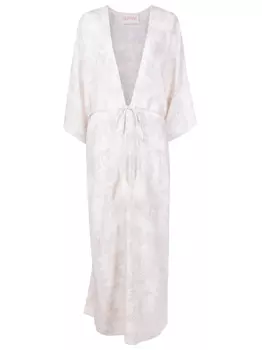 Valentino Garavani пляжная накидка с геометричным принтом, нейтральный