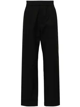 Valentino Garavani прямые брюки с V-образным декором, черный