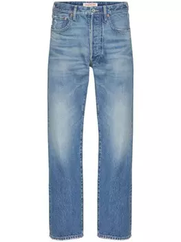 Valentino Garavani прямые джинсы с логотипом, синий