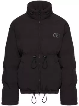 Valentino Garavani пуховик с логотипом VLogo Signature, черный