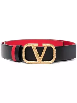 Valentino Garavani ремень с логотипом VLogo, черный