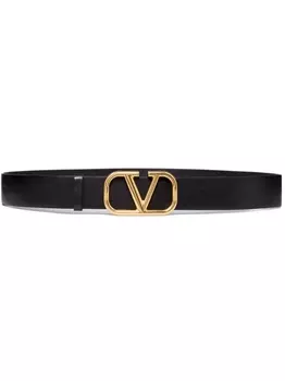 Valentino Garavani ремень с логотипом VLogo Signature, черный