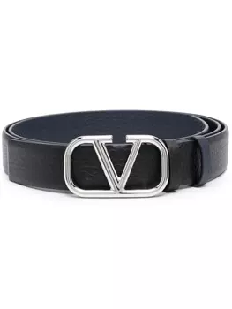 Valentino Garavani ремень с пряжкой VLogo Signature, черный