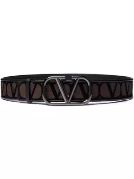 Valentino Garavani ремень Toile Iconographe, коричневый