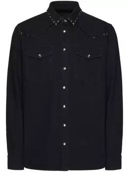 Valentino Garavani рубашка Rockstud, черный