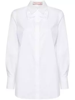 Valentino Garavani рубашка с бантом, белый