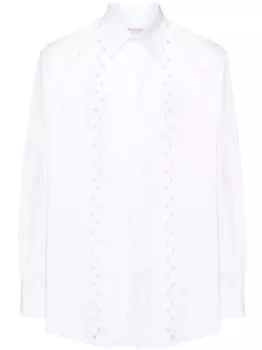 Valentino Garavani рубашка с фестонами, белый
