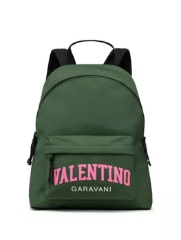 Valentino Garavani рюкзак с логотипом, зеленый