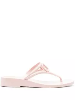 Valentino Garavani сандалии с логотипом VLogo Signature, розовый