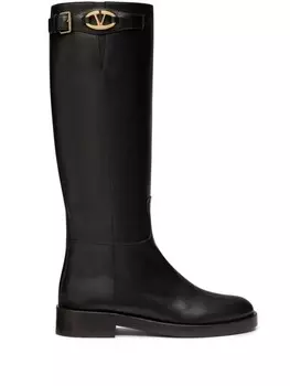 Valentino Garavani сапоги с логотипом VLogo Signature, черный