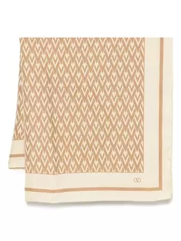 Valentino Garavani шарф с принтом Toile Iconographe, нейтральный цвет