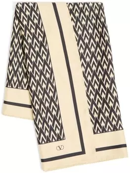Valentino Garavani шарф Toute la V, нейтральный
