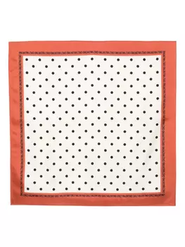 Valentino Garavani шарф в горох, нейтральный