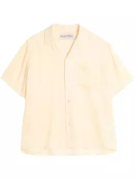 Valentino Garavani шелковая рубашка, желтый