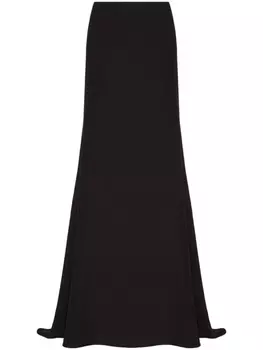 Valentino Garavani шелковая юбка макси Cady Couture, черный
