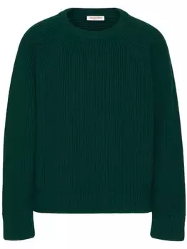 Valentino Garavani шерстяной джемпер, зеленый