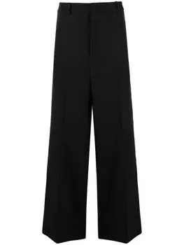 Valentino Garavani широкие брюки из вирджинской шерсти, черный
