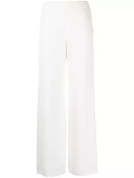 Valentino Garavani широкие брюки строгого кроя, белый